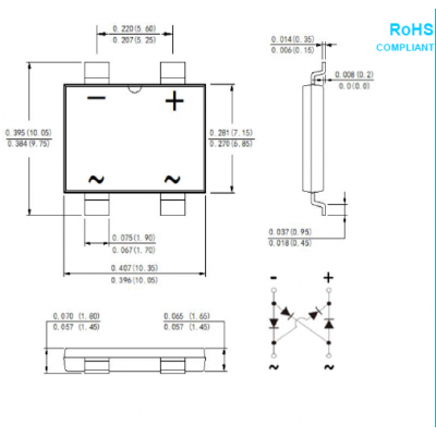 8A1000V貼片橋堆-東莞市（shì）日韩va中文字幕无码免费電子有（yǒu）限公司